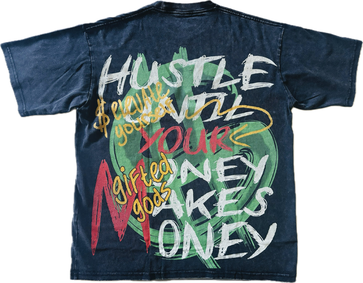 Hustle Oversized Tee (BLACK)