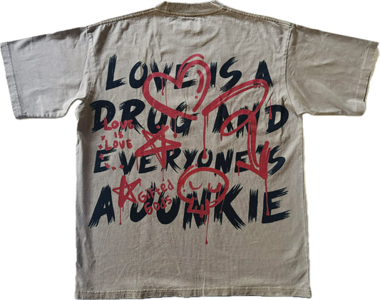 Love Is A Drug Oversized Tee (TAN)